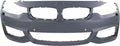 BMW Primed 4-SERIES HLW For M with Sport BUMPER Sensor COVER with Holes/Cam Front 2014-2018 Compatible Line Conv/Coupe/HB PDC