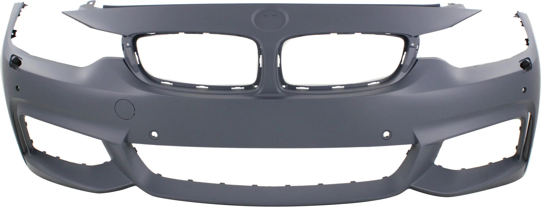 BMW Primed 4-SERIES HLW For M with Sport BUMPER Sensor COVER with Holes/Cam Front 2014-2018 Compatible Line Conv/Coupe/HB PDC