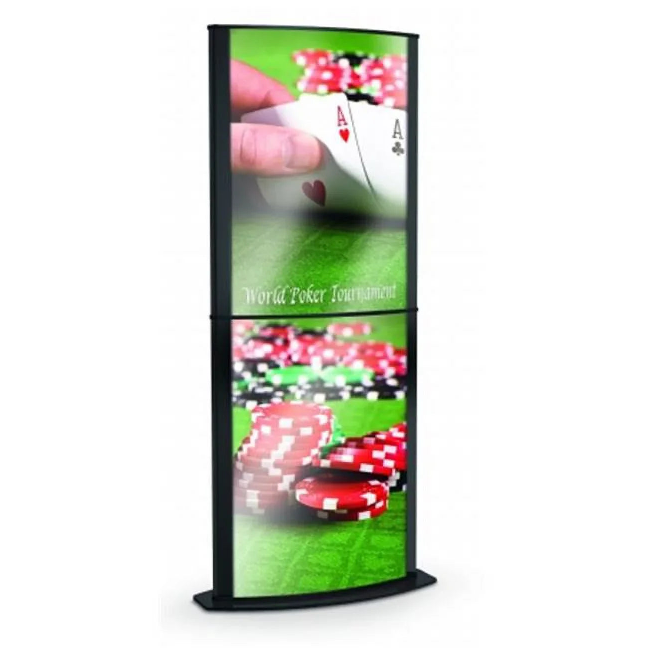 Silver SignHolders VX2-B Poster Convex Visual Testrite Products Signholder- Convex