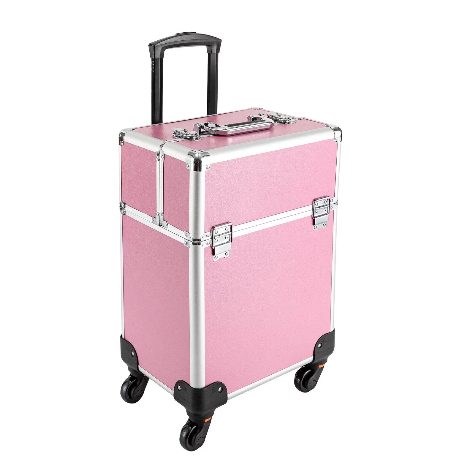 Storage Professional Rolling Trolley with Cosmetic Miumaeov Makeup 4-Tier Organizer Case Train Wheels Makeup