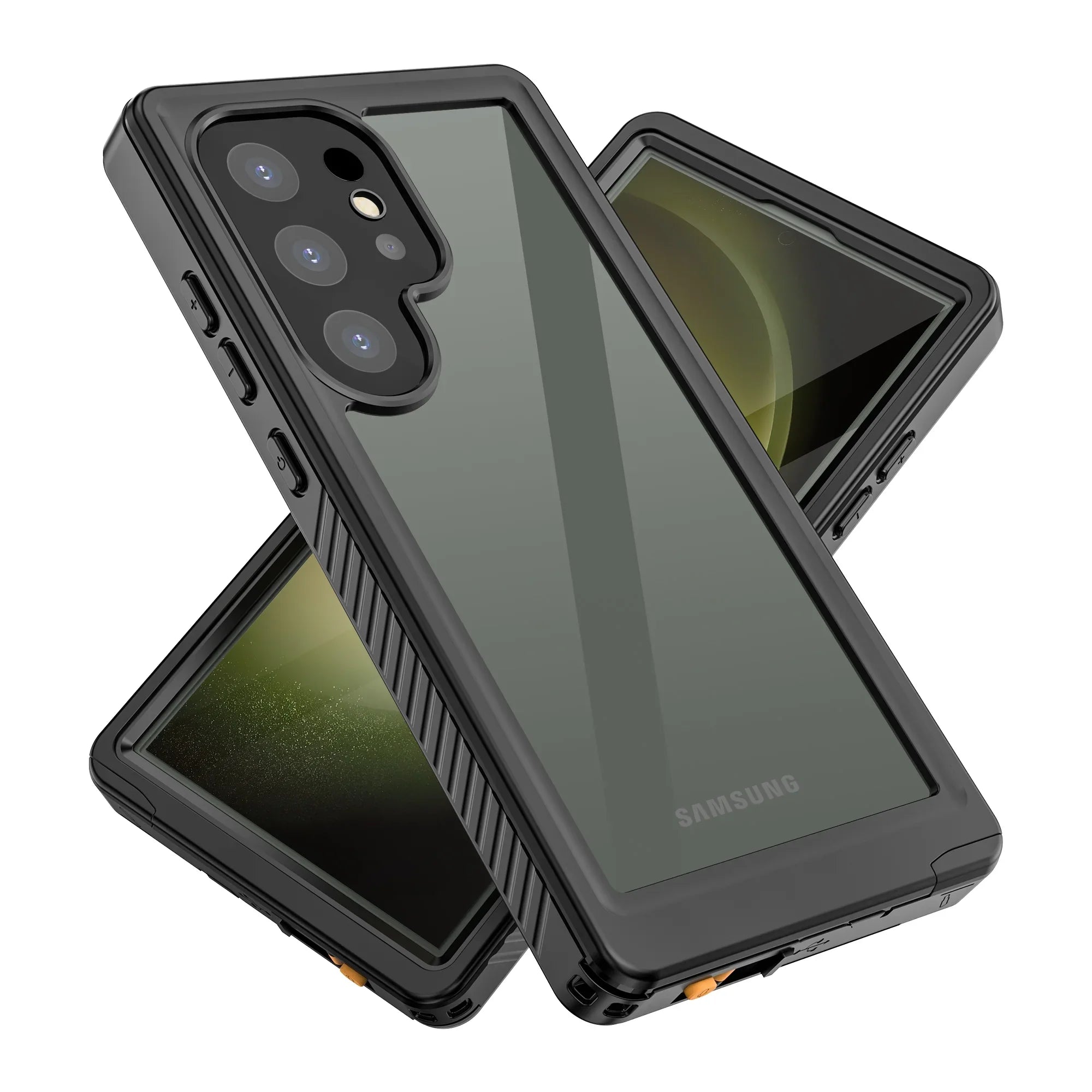 Phone Heavy Black Samsung Shockproof 5G for Protector 360° IP68 Protection Military for Underwater Screen Ultra, Galaxy Cowithday Case Cover Waterproof Body 2024, Duty S24 with Galaxy Ultra S24 Full