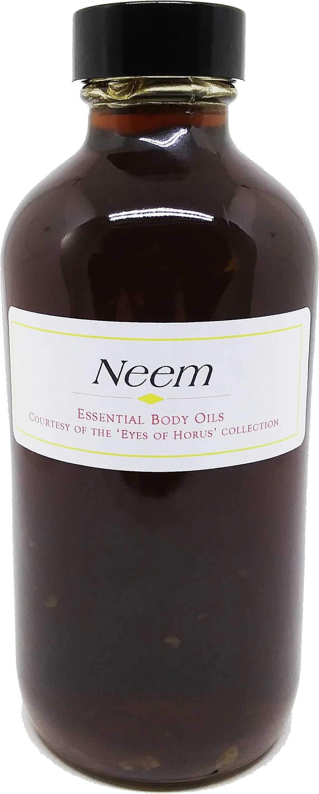 Essential Dark Clear Glass 8 Neem - Cap Cold Pressed Brown [Regular - Pure 100% oz.] Oil -