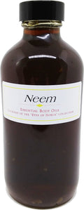 Essential Dark Clear Glass 8 Neem - Cap Cold Pressed Brown [Regular - Pure 100% oz.] Oil -