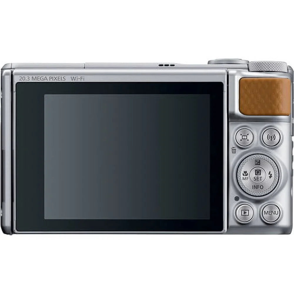 Case 64 (Silver) Card + Batteries with Camera Tripod Canon + HS Premium + 2 Camera Digital PowerShot SX740 GB