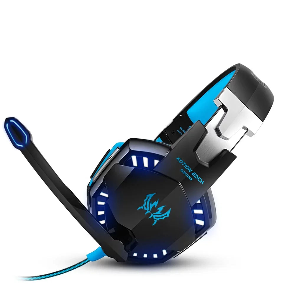 Headset G2000 PC EACH KOTION Noise with Reduction Cable Gaming for Adapter 3.5mm EACH Laptop Smartphone KOTION Audio