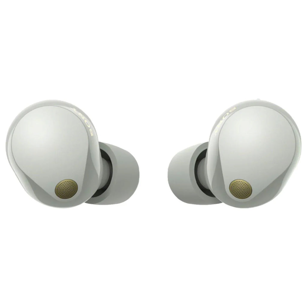 Sony Bundle Wireless Canceling Truly (Silver) Noise Earbuds WF-1000XM5