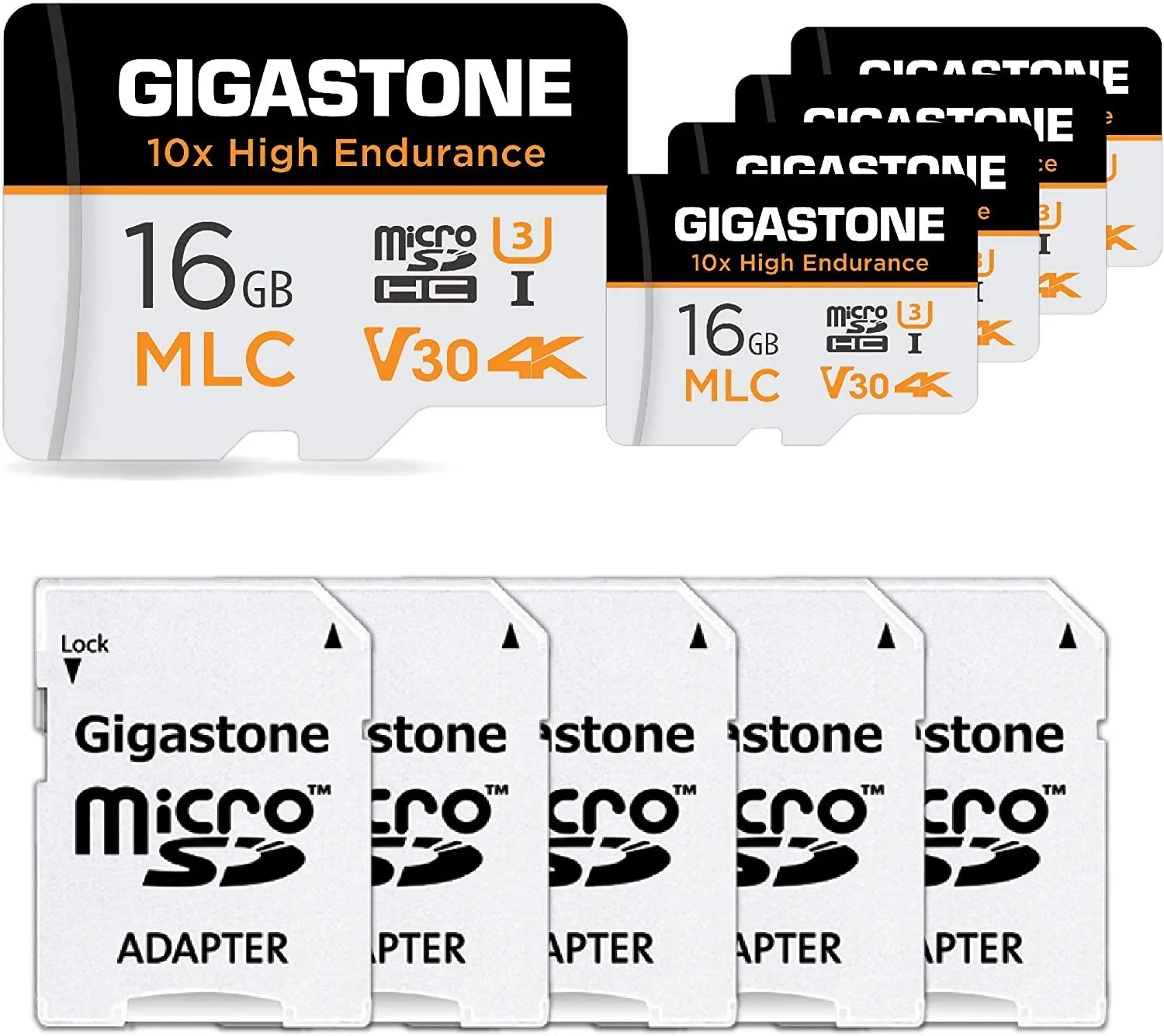 Video SD Industrial Recording, , [10x ro 4K 16GB Cam, Dash 5-Pack Cam, Security Giga Endurance] MLC High