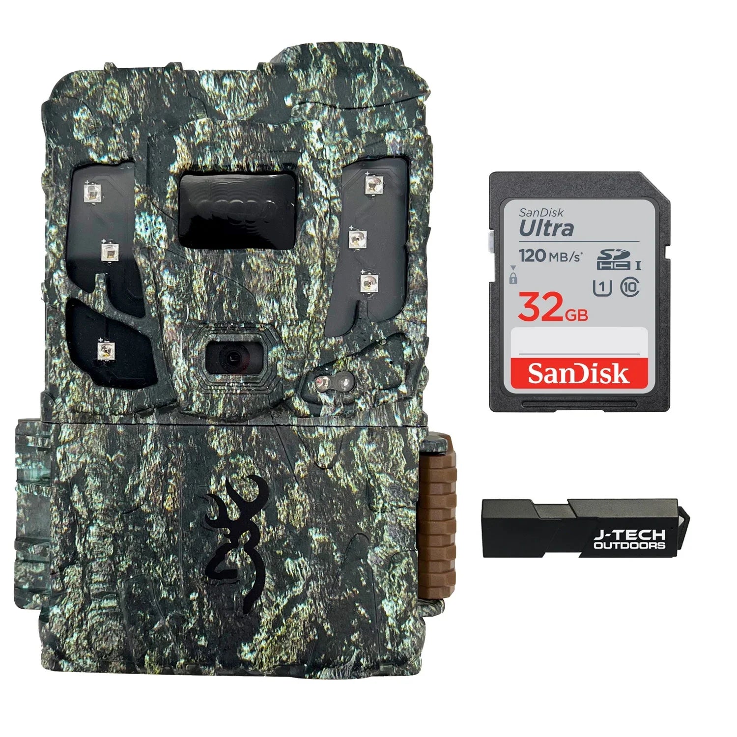 Defender (AT&T+VERIZON) Memory MAX BTCPSMXHD and Reader Trail HD Bundle Extreme Camera Card Scout Cellular Pro | Card Game (22MP) Browning 32GB Includes J-TECH