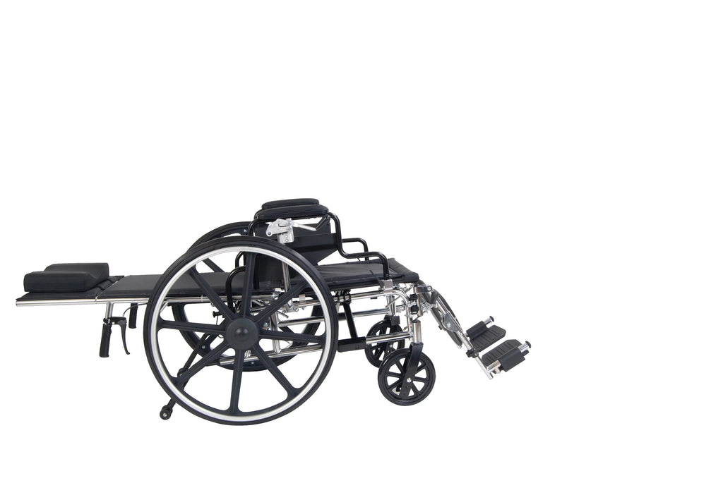 Full Detachable GT Medical Viper Desk Reclining Arms, Seat 18" Drive Plus Wheelchair,