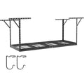 Storage Rack Overhead Garage BENTISM Rack Black 600lbs Ceiling 36x96in Adjustable