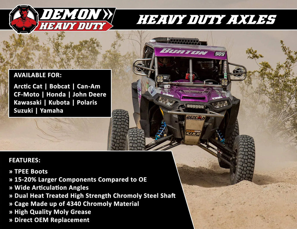 Renegade/Outlander, Unique for Terrain 47 Am Larger Powersports (2006-21) Axle ATV Kit Kit) Heavy Lift Heat Swing Duty Degrees (4”/6”(Gen2) Super Reduction, Can On Demon Front Boot Right Lift Angles