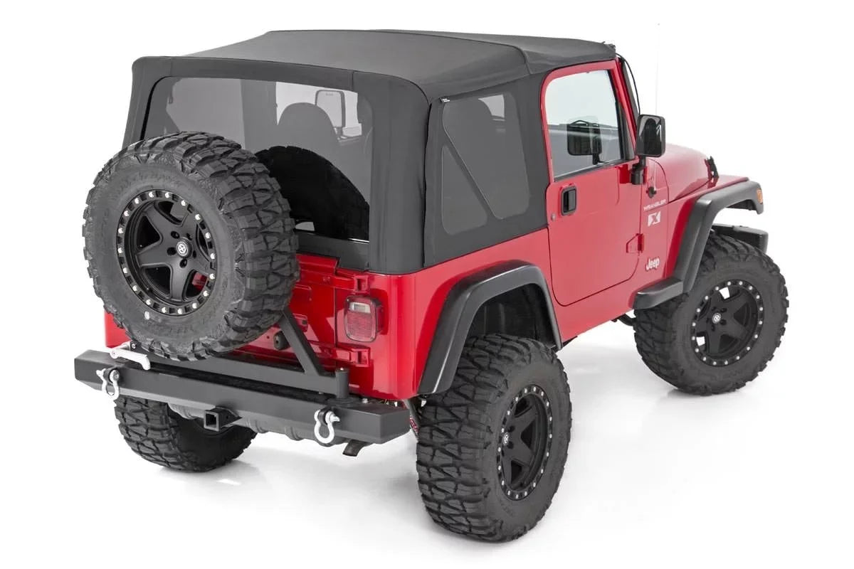 Soft Jeep YJ Rough Replacement for Country 87-95 Top Black