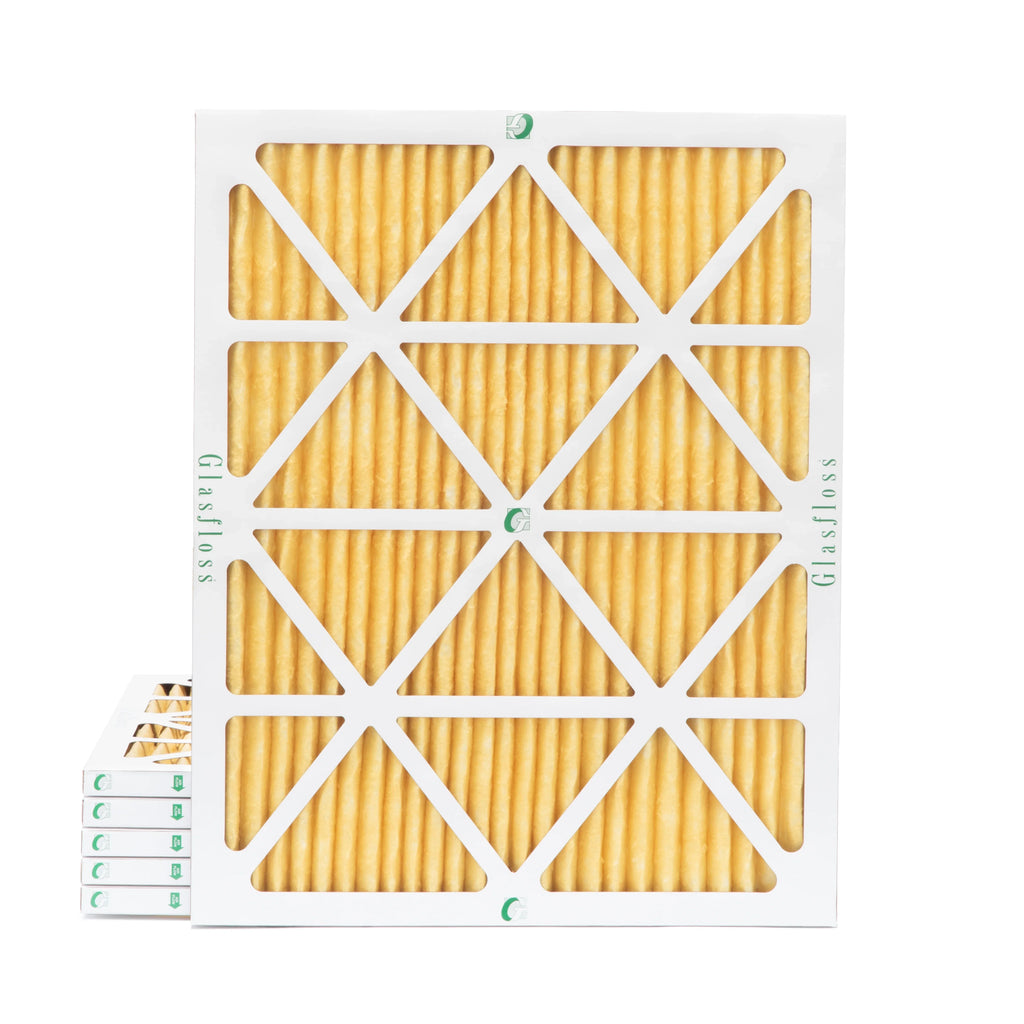Pleated Pack Glasfloss. 19-1/2 Actual Filters of 17-1/2 Size: Air MERV 6 7/8 18x20x1 11 x x by