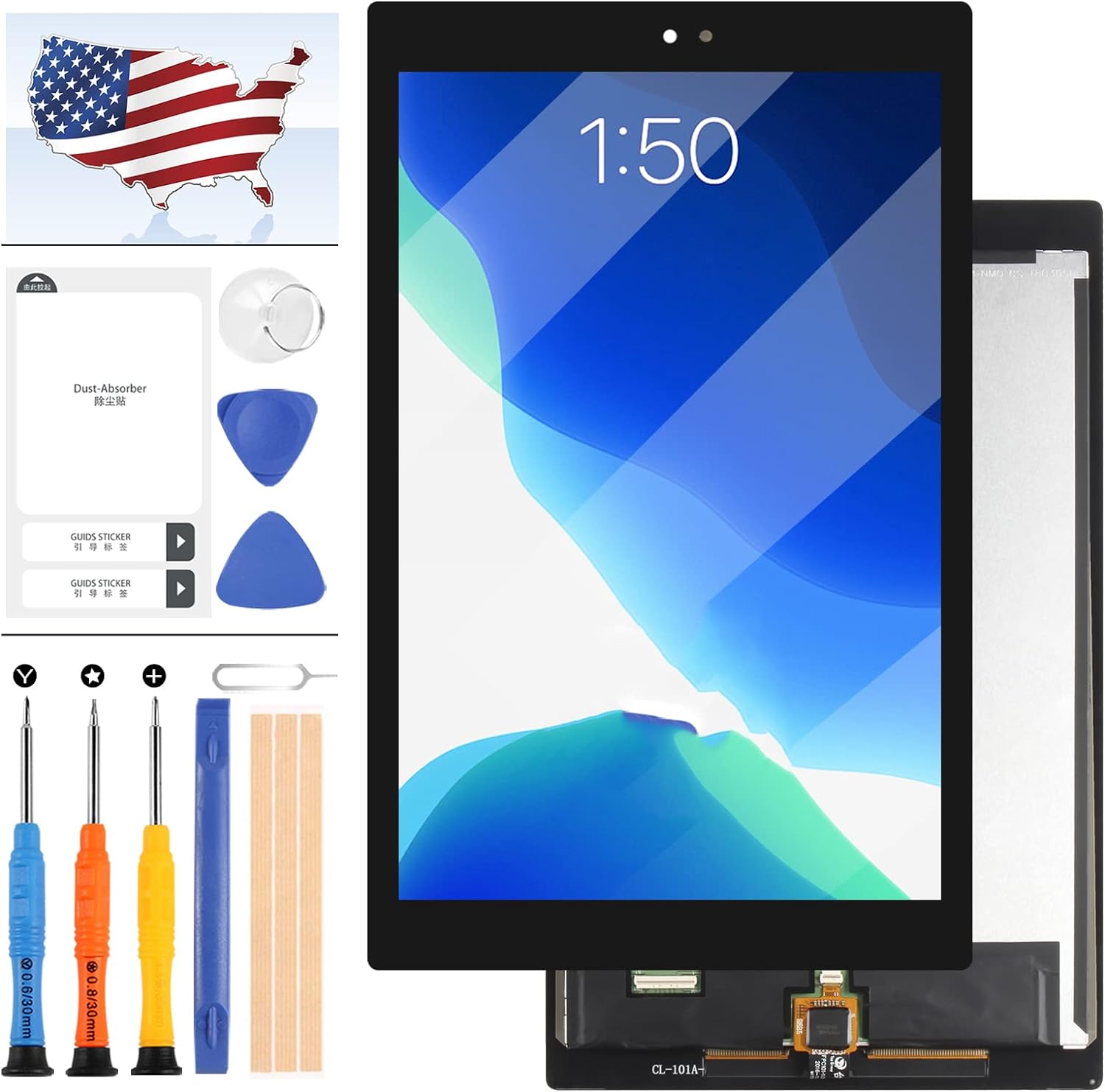 for Amazon 7th LCD Version Replacement Screen LCD Tools Display SL056ZE Gen Fire Kindle with Touch 10 HD Screen 2017 Digitizer Assembly 10.1