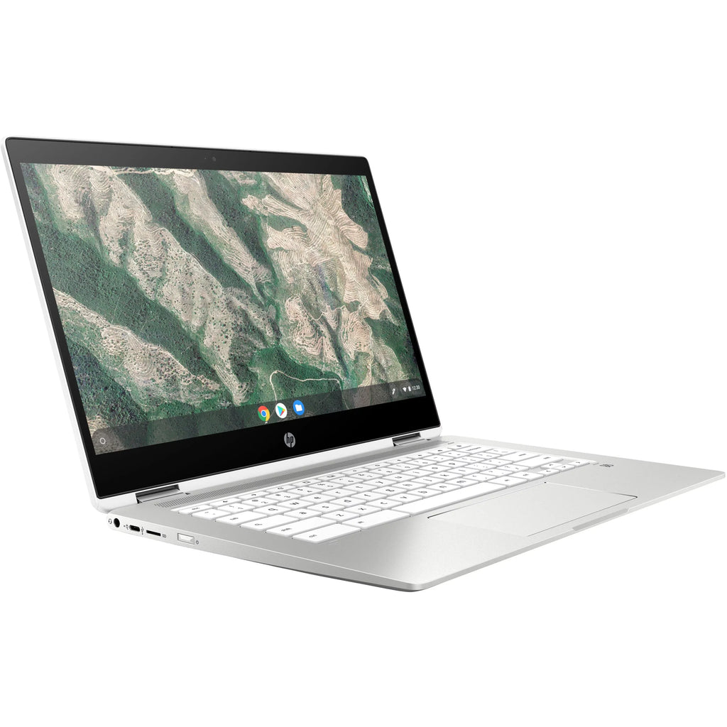 HP 14b-ca0645cl 64GB Touch x360 14" (Used) White 4GB X21.1GHz,Ceramic Chromebook