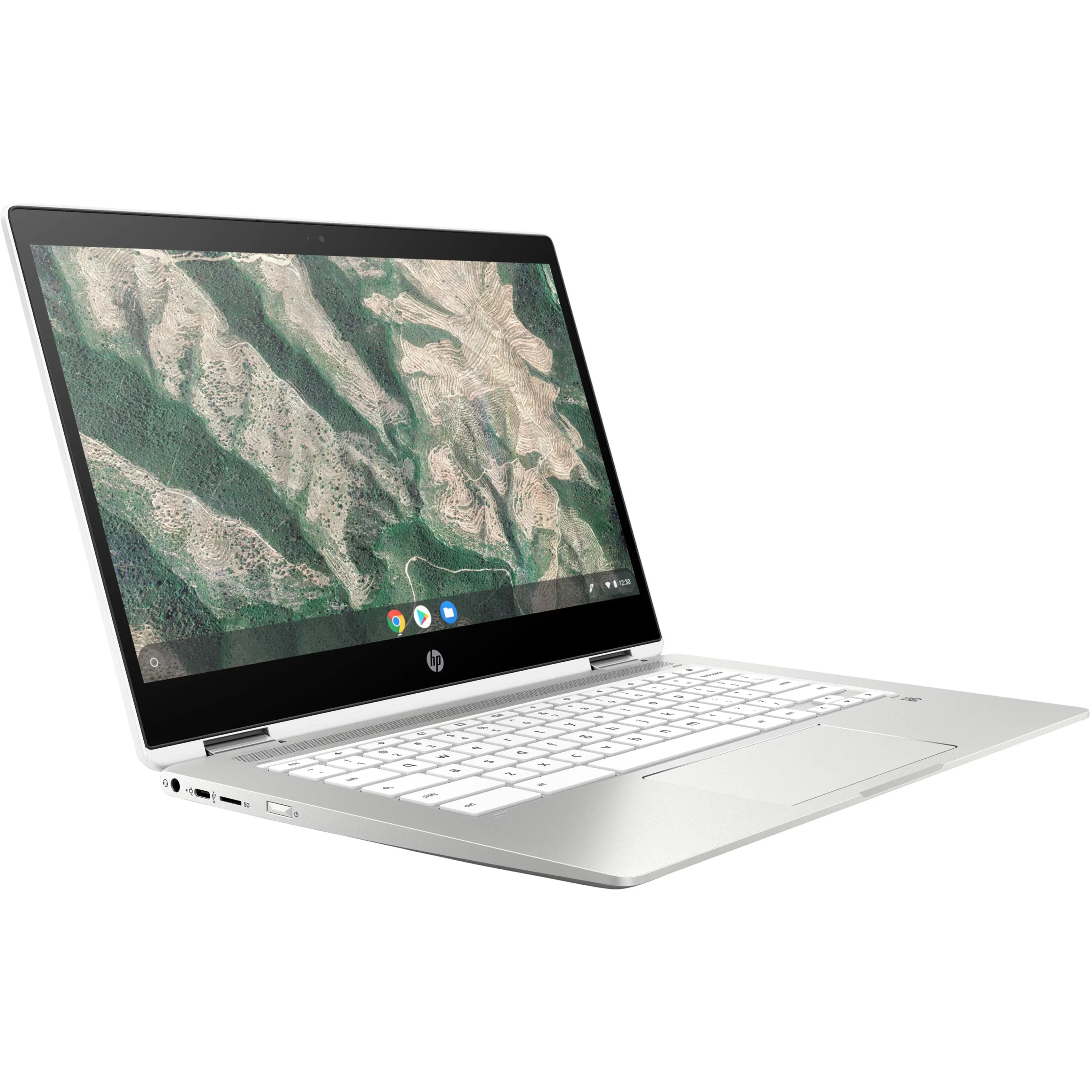 HP 14b-ca0645cl 64GB Touch x360 14" (Used) White 4GB X21.1GHz,Ceramic Chromebook