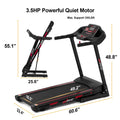 Home FYC 16KM/H Exercise Machine - Folding LBS Weight 330 Treadmill Foldable with Incline/, Capacity Electric Dcenta for Max 3.5HP Speed Running Gym Home Treadmill Workout Easily Assembly,