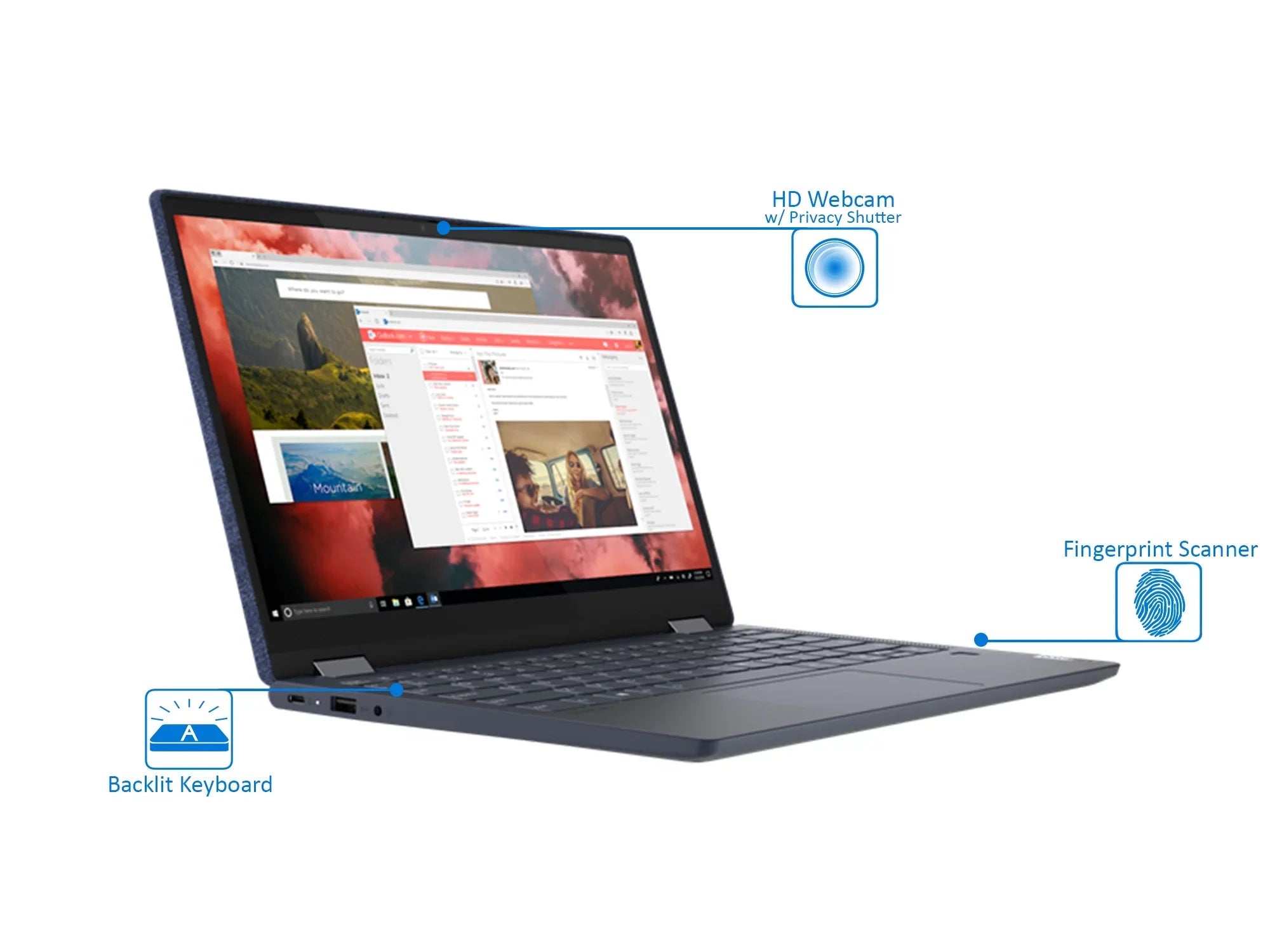 FHD Vega Lenovo Pro 2-in-1, Touch SSD, Display, 6 5 RAM, 13.3" Bluetooth, 10 AMD Upto 6, 4.0GHz, Windows 512GB DisplayPort NVMe Wi-Fi, IPS USB-C, 4650U Ryzen via 8GB Yoga