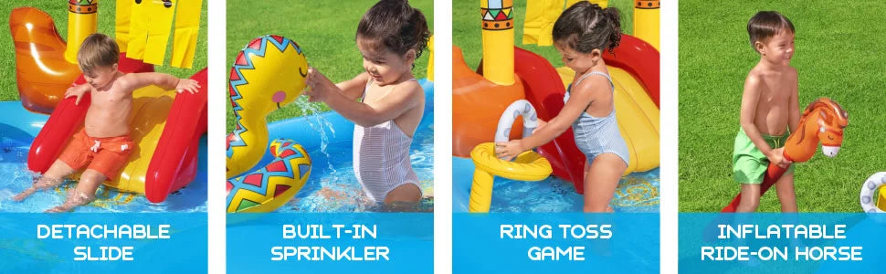 Play Wild Kids Center West Water H2OGO! Inflatable Wide 8'