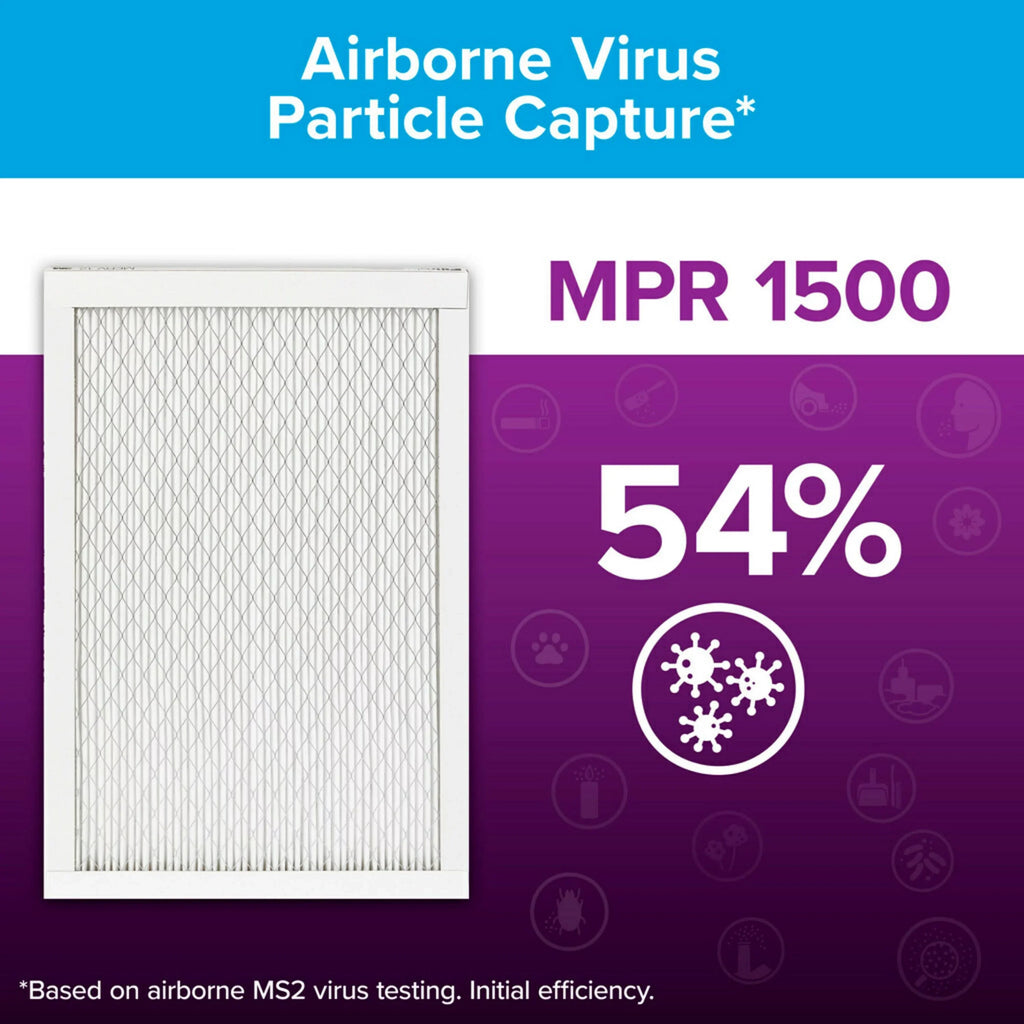 Air Allergen MERV MPR 14x30x1 Filtrete Filters 12, Filter, Advanced 1500 4 Reduction,