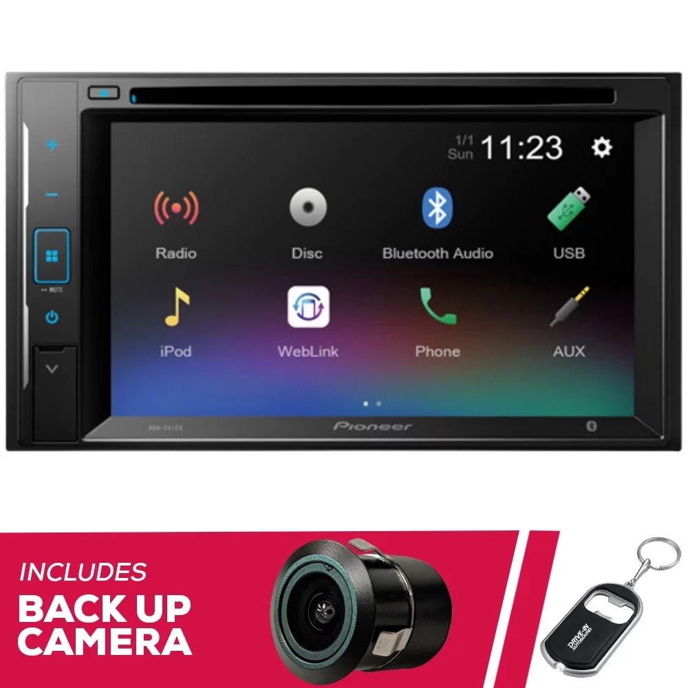 DVD Camera 6.2" Pioneer Amazon with AVH-241EX Bullet Alexa and Backup New Receiver