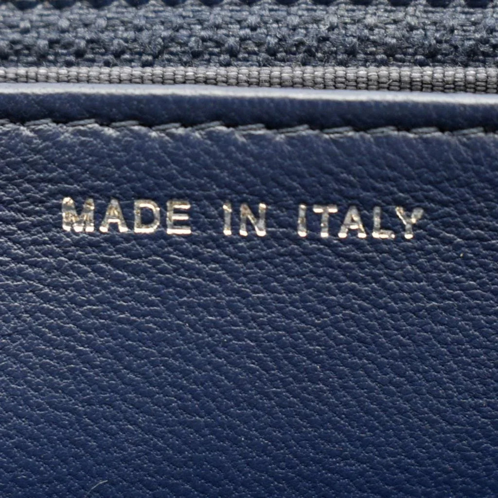 Tote Bag Leather Luggage Pre-owned Denim Bicolor Crossbody CELINE