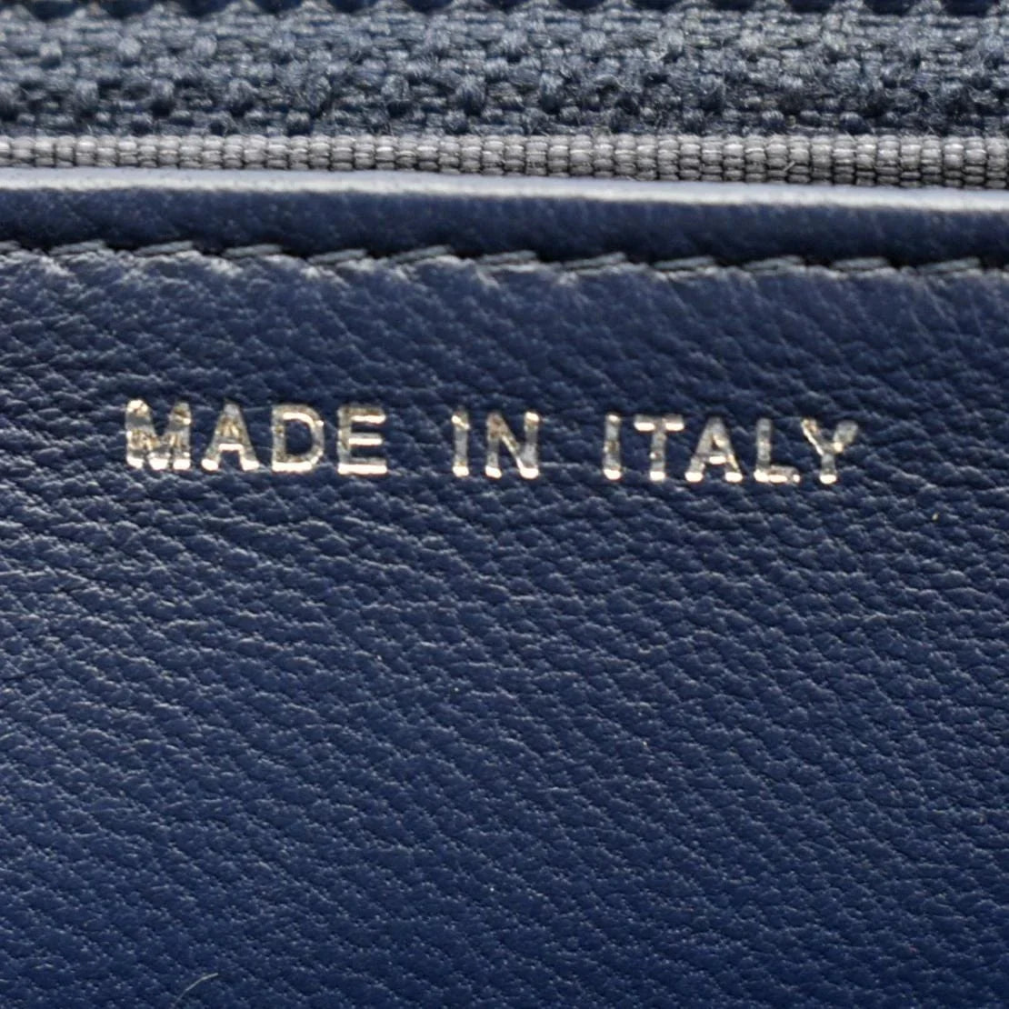 Tote Bag Leather Luggage Pre-owned Denim Bicolor Crossbody CELINE