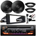AM/FM Stereo Amazon Multimedia Player Single Audio Alexa with Kit USB Install Built-In, Receiver Adapter Harley DIN CD Speakers, KD-T920BTS Coaxial Car JVC 6.5" AUX Car 2-Way 2x Bluetooth 98-2013