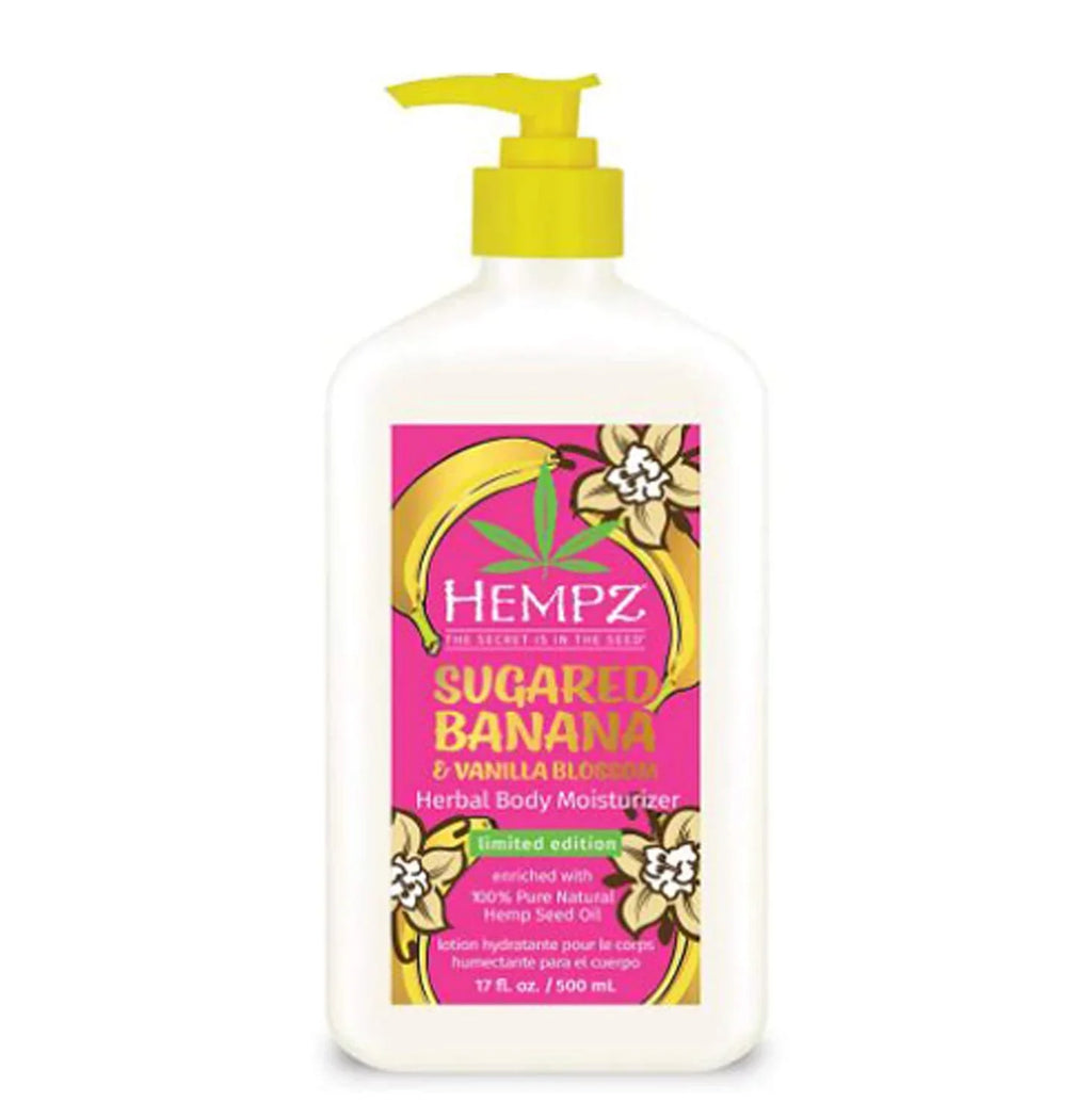 Pure Skin! Body Body Herbal And Soothe Blossom Sugared Protects Butter Natural With And Vanilla Hydrates, & Oz! Moisturizer! Vegan Shea Butter Banana Seed, (17 Infused oz) Vitamins! Hemp 100% 17
