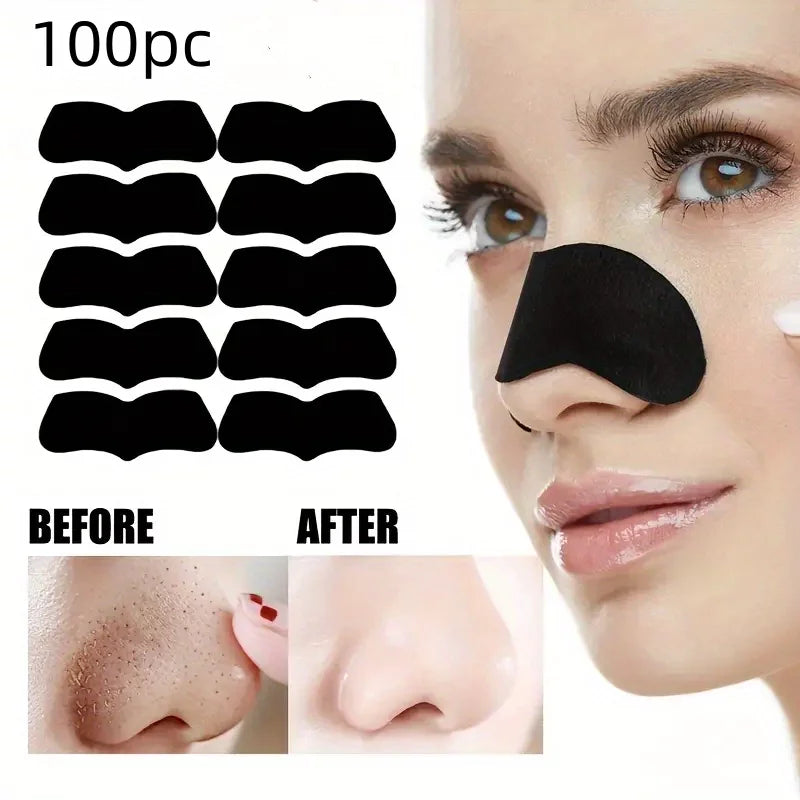 Unblocking Natural Nose Cleansing Pores, By For Three To 100pc Remove Instantly Using Skin Patch Patch, Oil To Oily Deep Pore Reduce A Times Charcoal Blackheads,