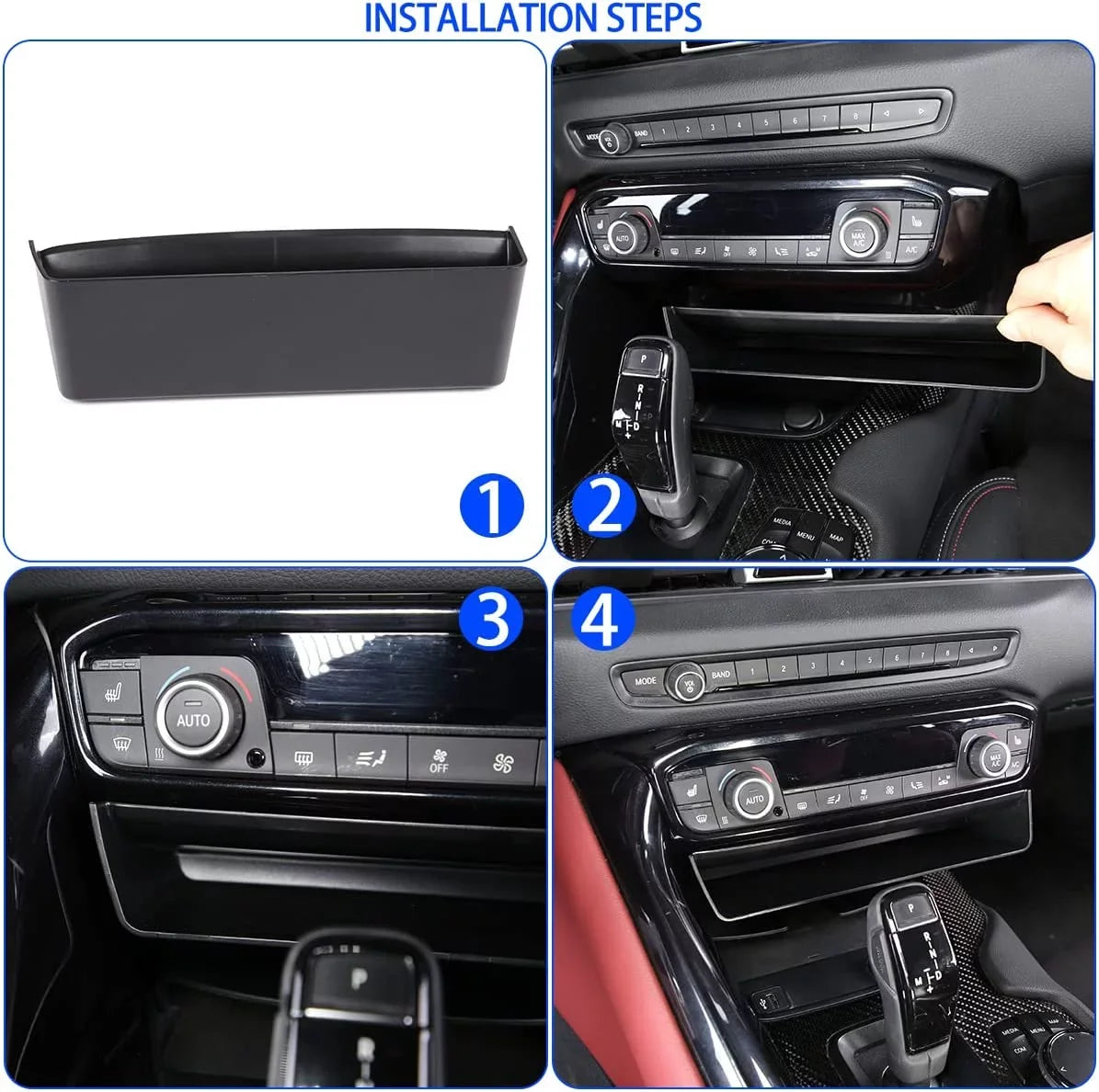 Box, Console Black MK5 Storage for Suiatable Auto Center Storage TINKI Organizer, Interior A91 Toyota Console Storage A90 GR 2019-2022 Supra Accessories, ABS 1PCS, Tray