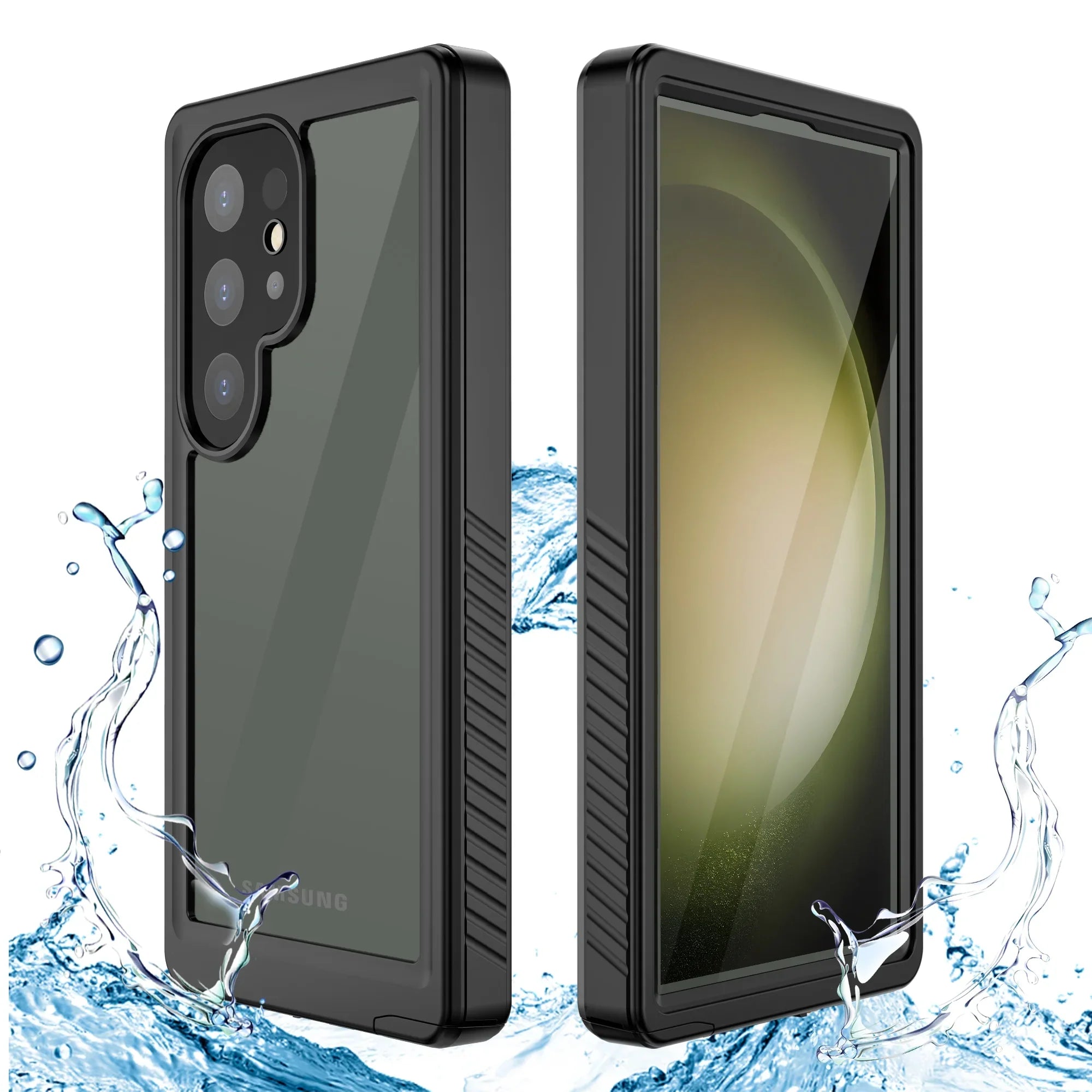Phone Heavy Black Samsung Shockproof 5G for Protector 360° IP68 Protection Military for Underwater Screen Ultra, Galaxy Cowithday Case Cover Waterproof Body 2024, Duty S24 with Galaxy Ultra S24 Full