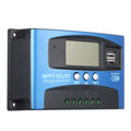 Parameter Adjustable LCD Solar Charge Controller Regulator Charge Dual Intelligent Panel USB Controller Solar Htovila 30A-100A Charge Display