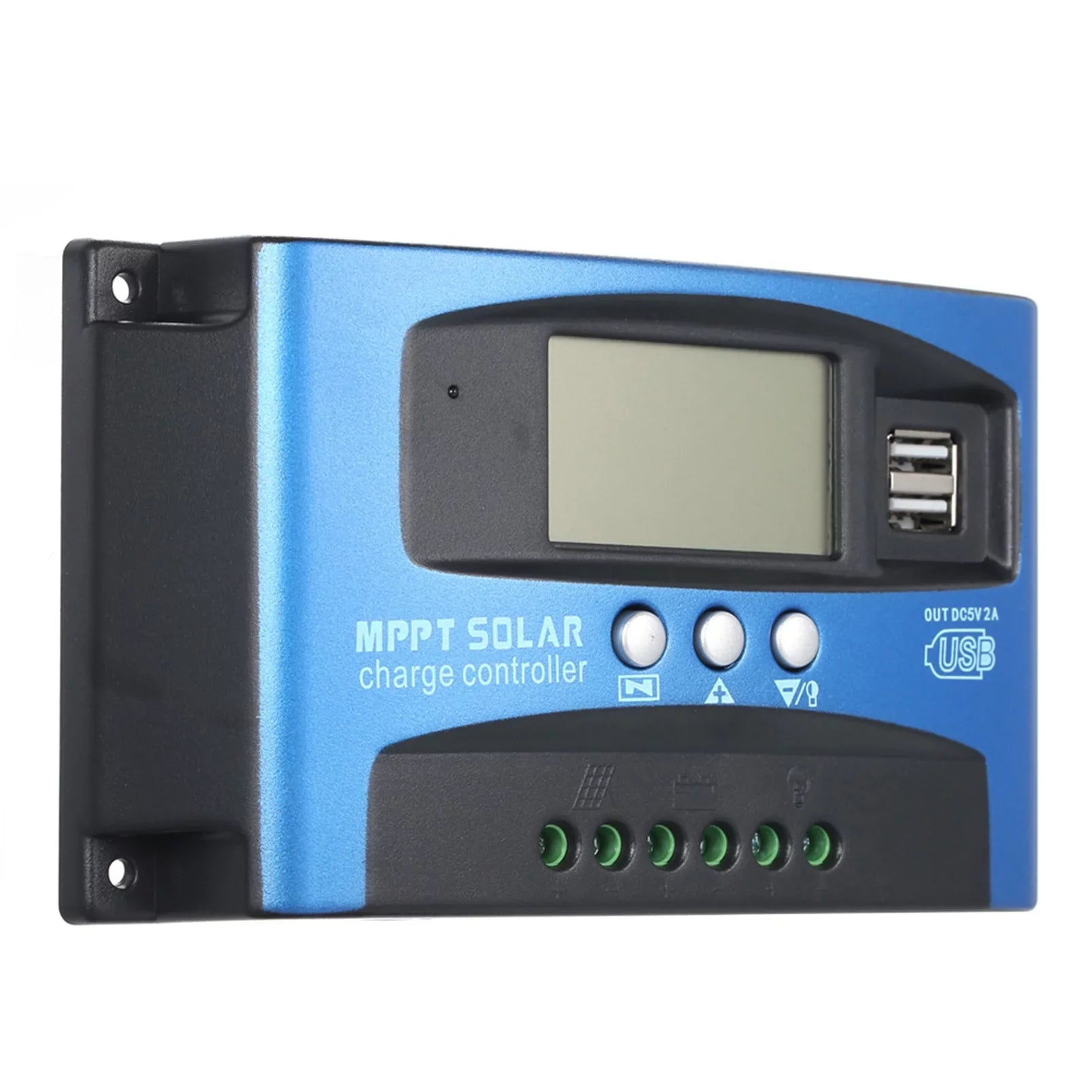 Parameter Adjustable LCD Solar Charge Controller Regulator Charge Dual Intelligent Panel USB Controller Solar Htovila 30A-100A Charge Display