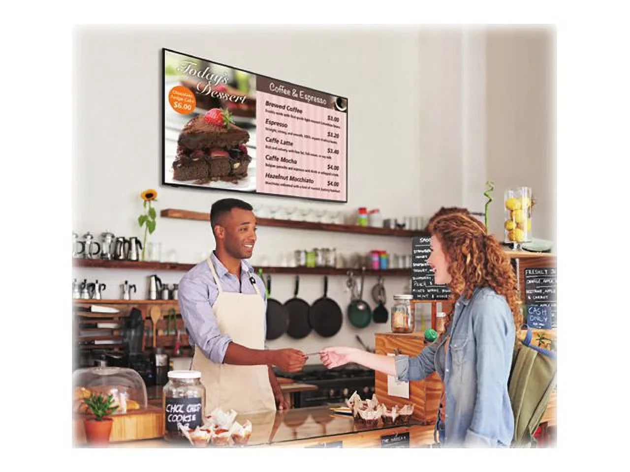 '- Diagonal LCD LED direct-lit (74.6" display viewable) 3840 2160 75" - PN-HB751 (2160p) digital LED-backlit Class - UHD signage x - Sharp 4K