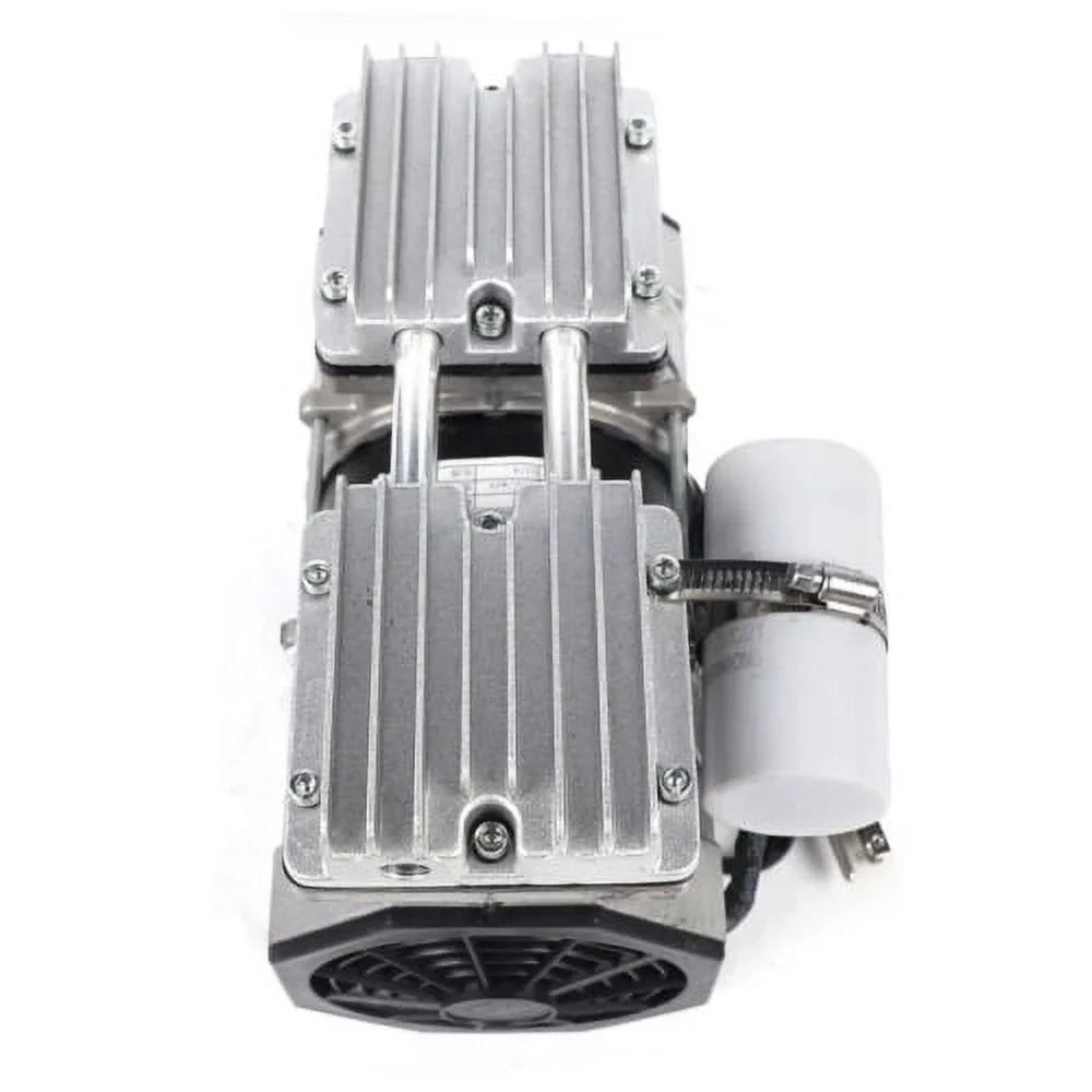 8 Double-Cylinder Piston Compressor 110V 1400 Vacuum Bar 680mmHg rpm Oilless