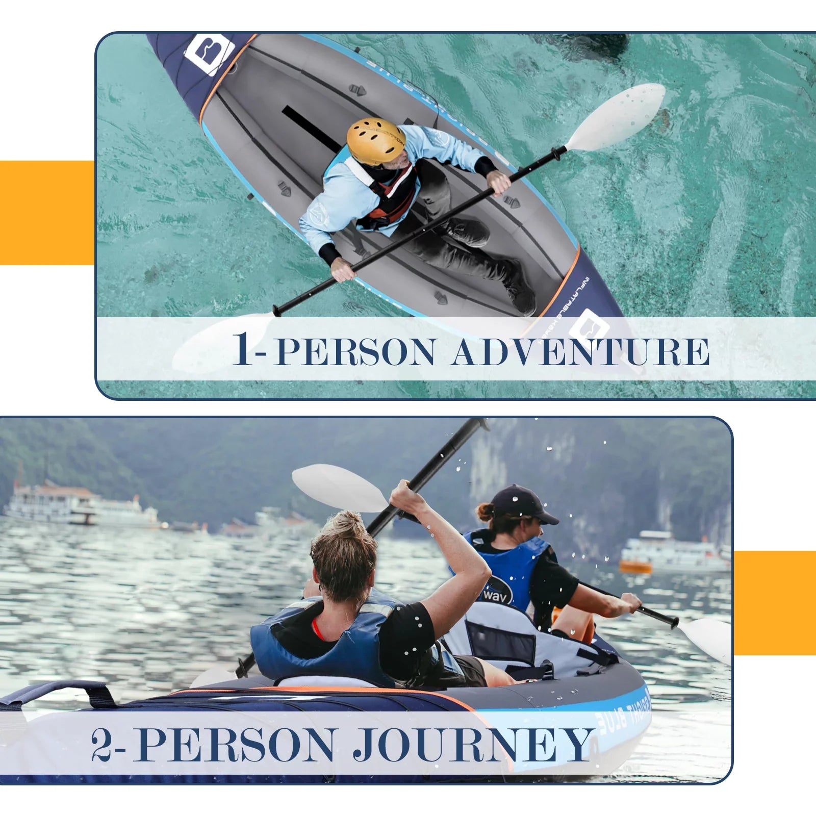 2 River Person Travel Inflatable Blue for Adults Lake or Kayak WHDZ Polyester Entertainment Small