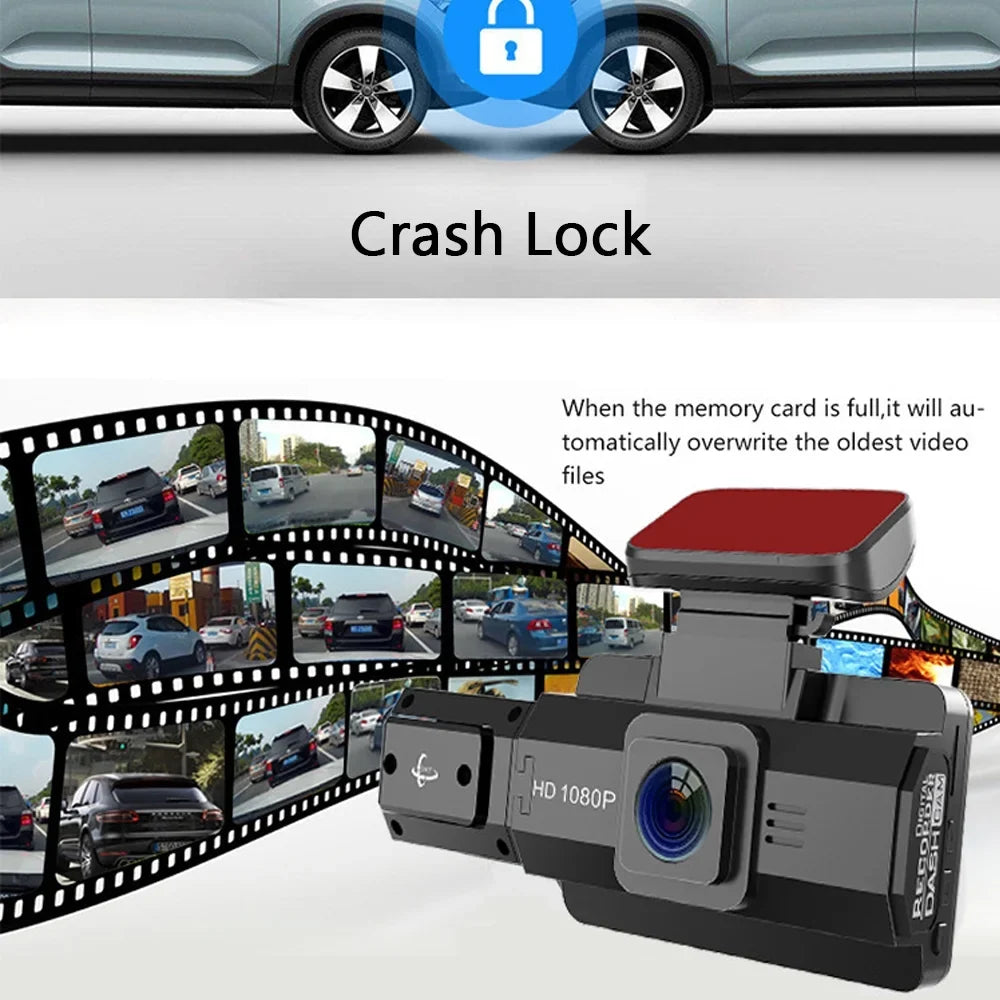 Night Loop 170 Car Cam Recorder Multi-language Meterk Car Car Recorder Auto Camcorder Viewing Video Recording DVR Dash Lens Angle Dual Wide Degree