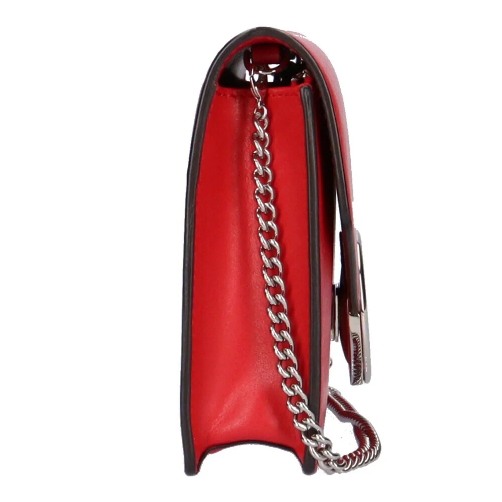 ladies (Good) Fendi red chain Pre-Owned calf bag shoulder