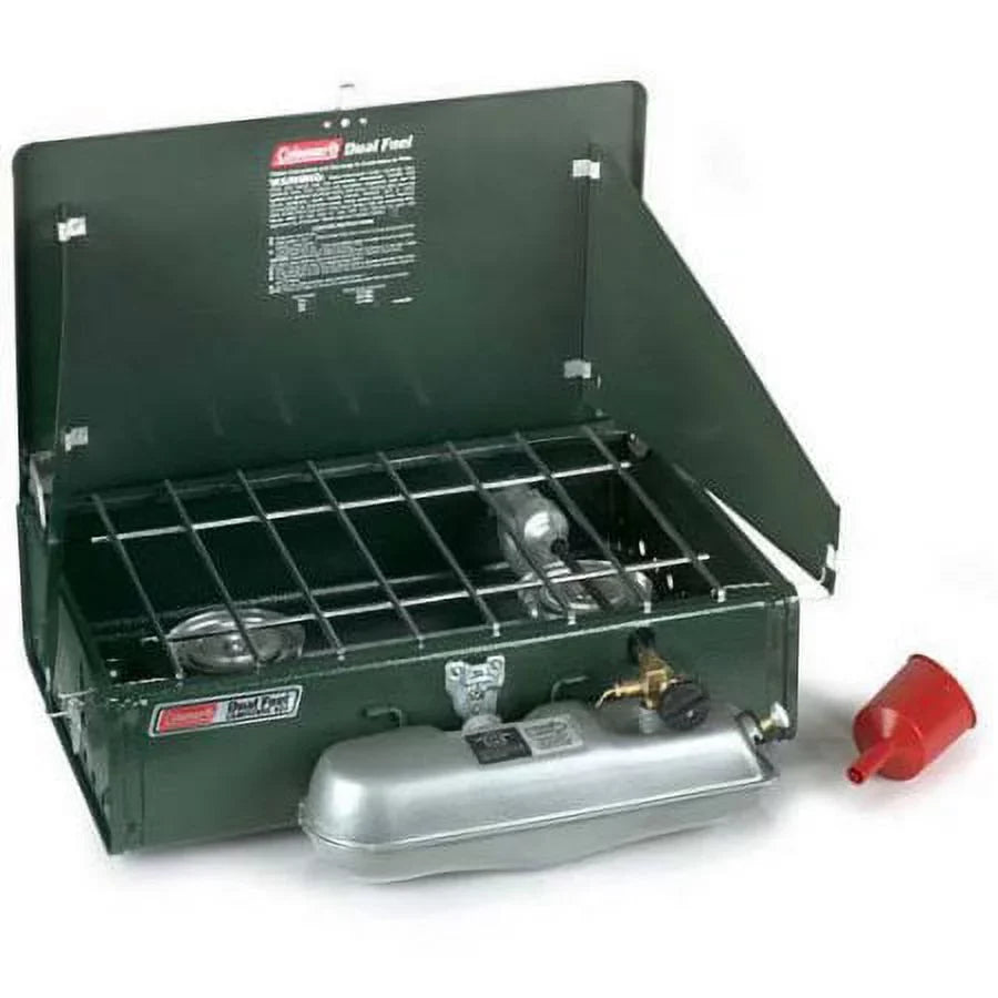 Camp Stove 2-Burner Fuel BTU Coleman 14,000 Dual
