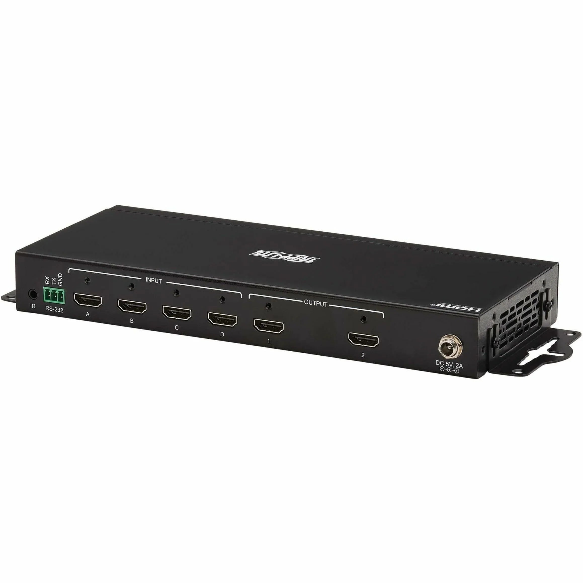 Switch/Splitter Matrix Remote 4K 4x2 Tripp - - 60 x ... - Display, 3840 1080p2 Computer, Lite - and TAA Support, HDR, with Hz, 2 4:4:4, 4K Signage, Control x Blu-ray Multi-Resolution 2160 HDMI Digital
