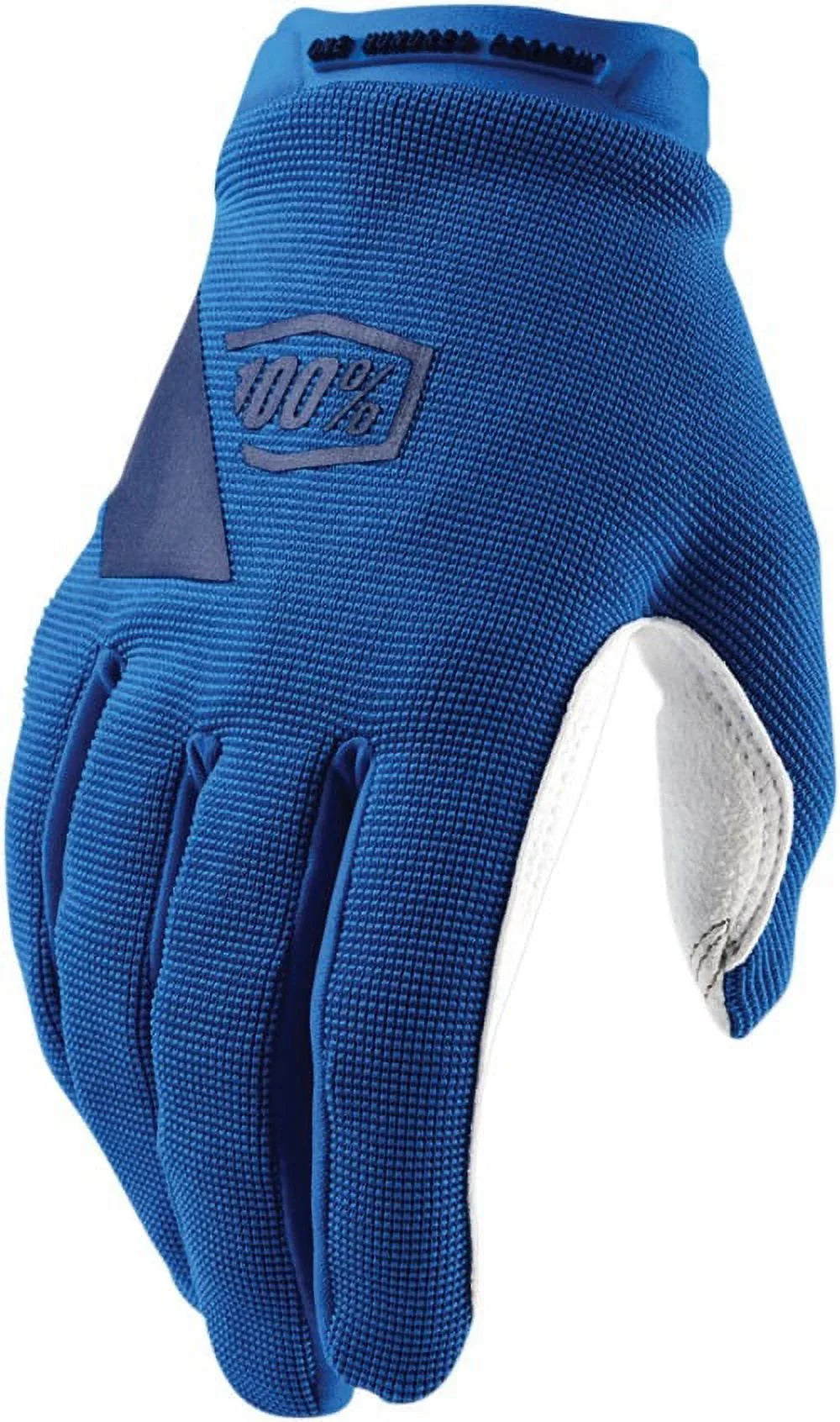 Full 100% Gloves Large - Blue Women's Finger Ridecamp