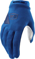 Full 100% Gloves Large - Blue Women's Finger Ridecamp