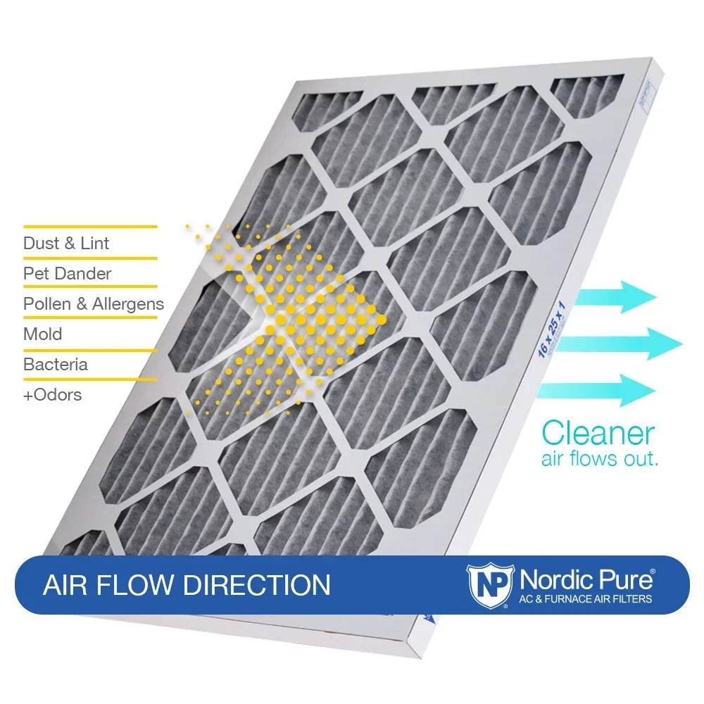 Pack Plus MERV 3 (17_3/4x29_3/4) Pleated Carbon Filters Air 18x30x1 8 Furnace