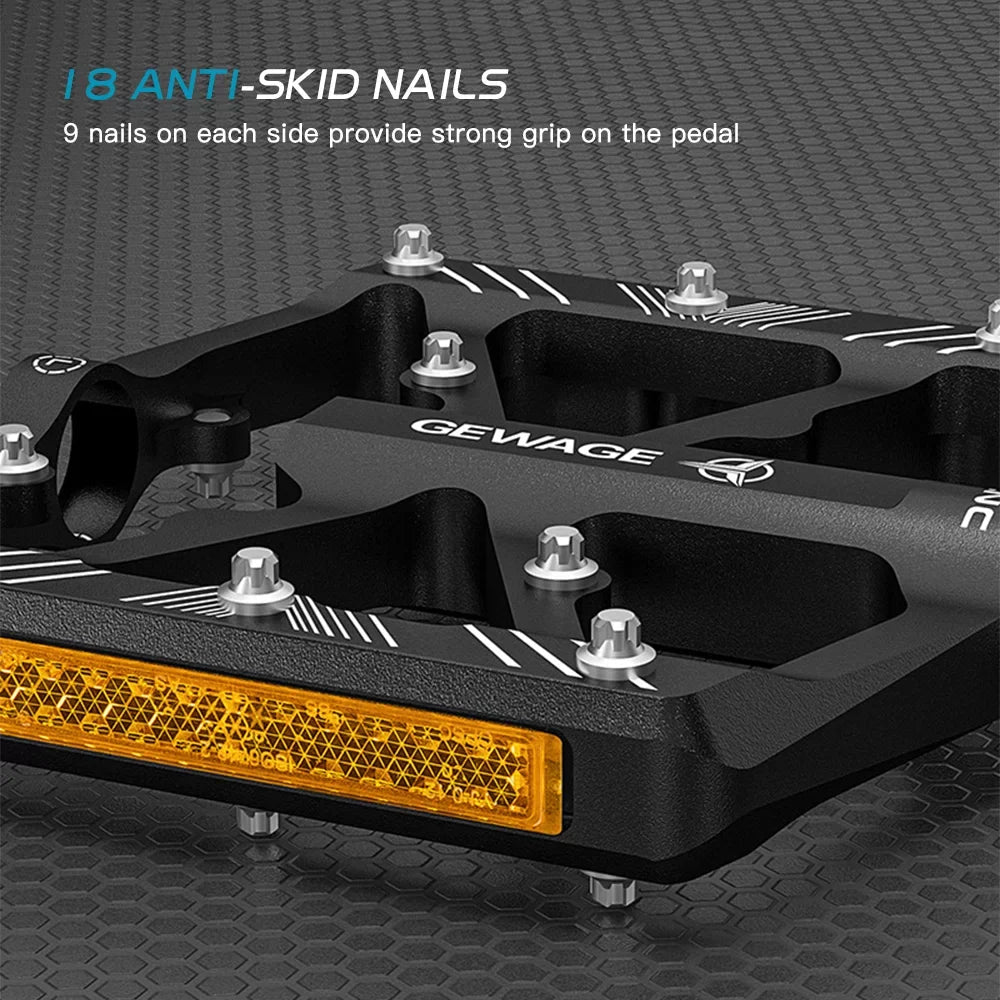 Reflectors with Bike Mountain Platform Bike Pedals Pedals Pedals Alloy Aluminum Pedals Cycling GEWAGE
