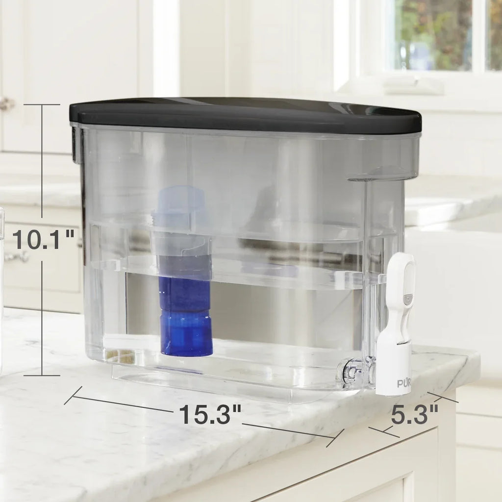 DS1810BA 30-Cup x PUR 5.3", Filter System, x 10.1" Water H L PLUS Smoke, W Dispenser 15.3"