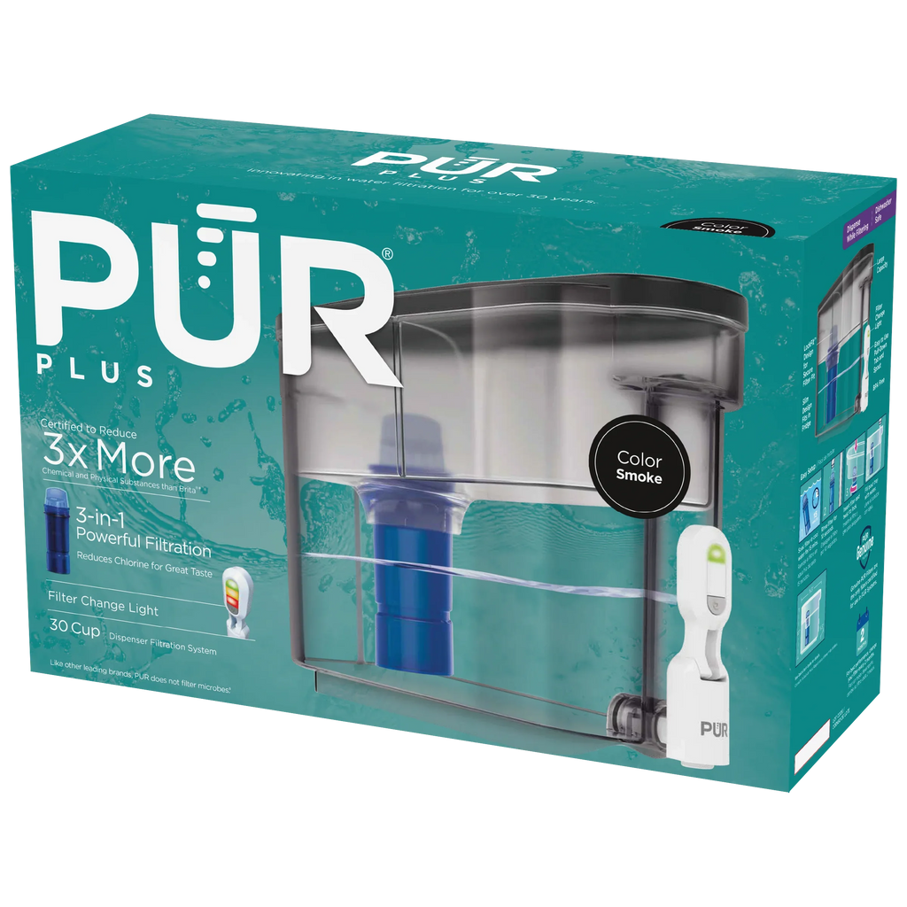 DS1810BA 30-Cup x PUR 5.3", Filter System, x 10.1" Water H L PLUS Smoke, W Dispenser 15.3"