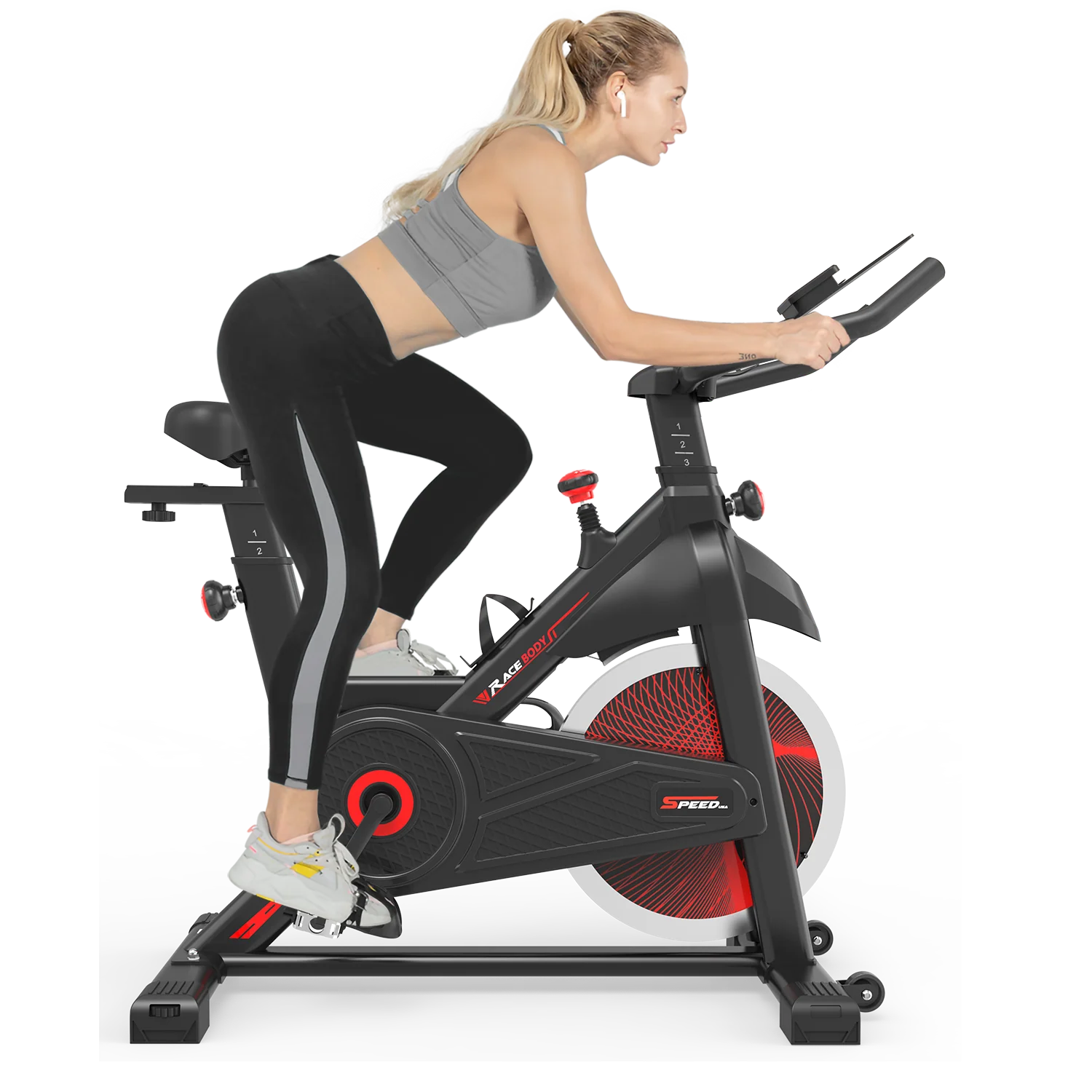 Gym Comfortable Cycling Exercise with Stationary, Home Fitness Workout Bike Bike