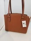Monet NWT Large WKRU6948 Spade 3-Compartment Brown $399 Tote Kate Leather