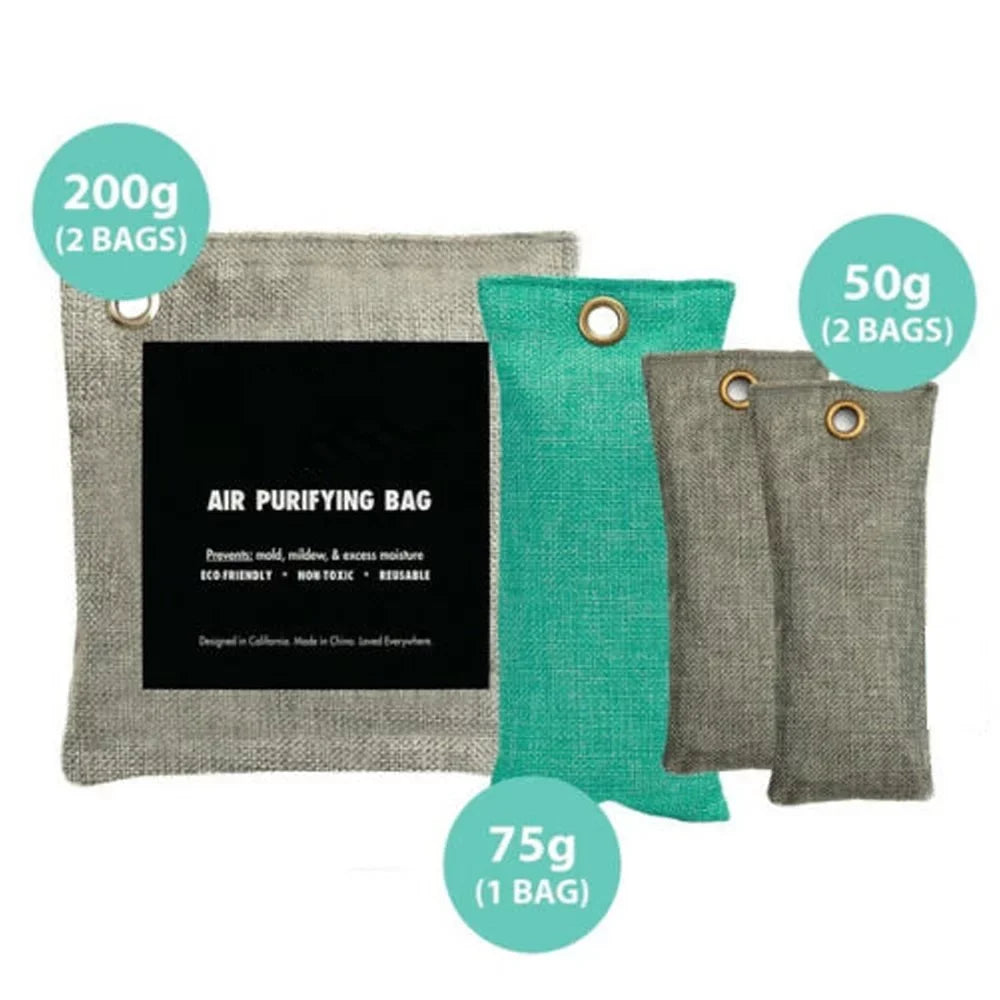 Odor Charcoal Activated Bags Bag Bamboo Absorber 500pcs Purifying Air Charcoal